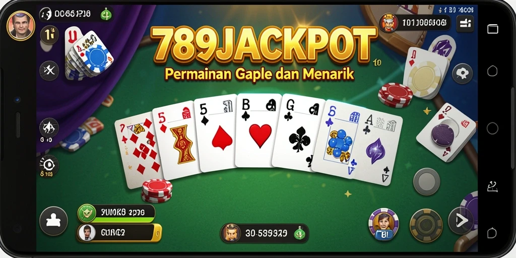 Tampilan menarik dari gameplay Gaple 789JACKPOT.