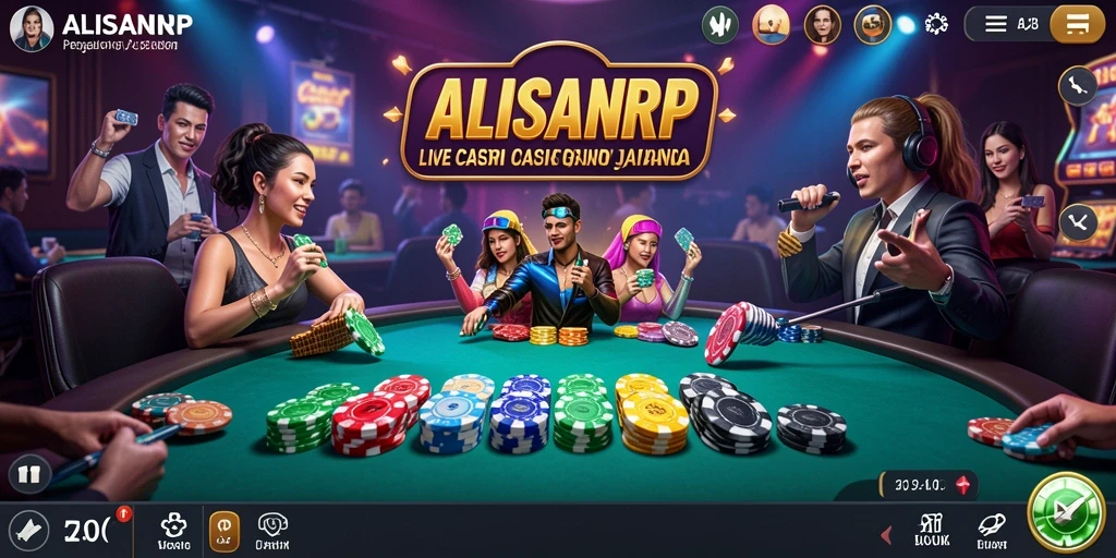 Tampilan gameplay menarik dari ALISANRP Live Casino yang penuh aksi.