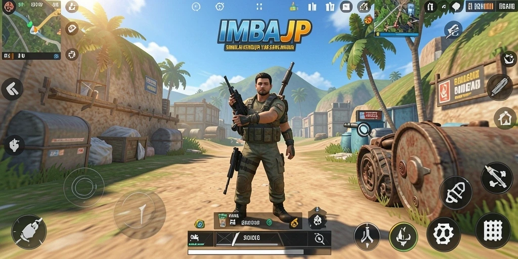Tampilan gameplay <strong>IMBAJP</strong> yang menarik dan penuh warna.
