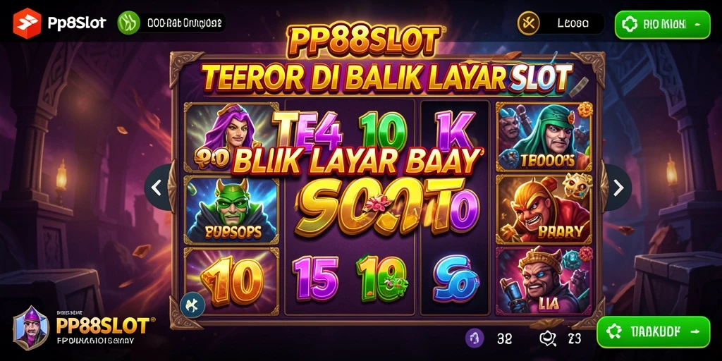 Tampilan gameplay menegangkan di PP88SLOT dengan elemen horor.