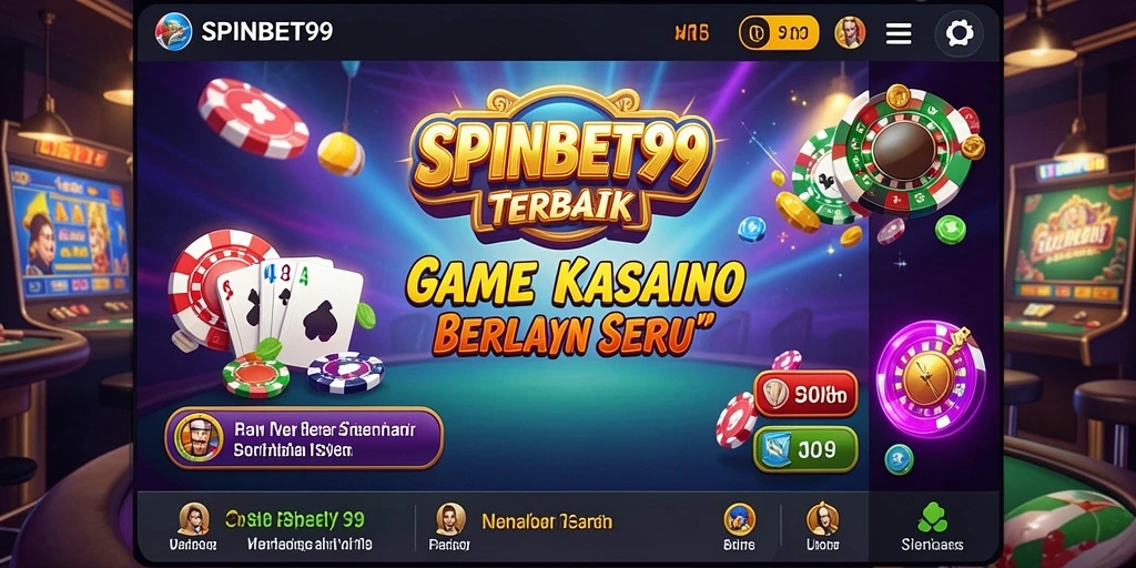 Tampilan menarik dari gameplay Kasino di SPINBET99.