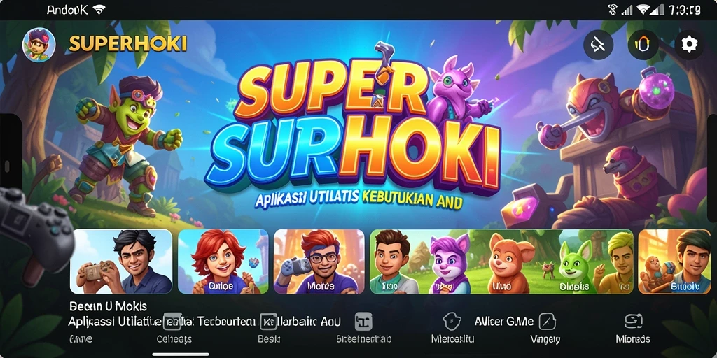 Tampilan antarmuka SUPERHOKI yang sederhana dan fungsional.