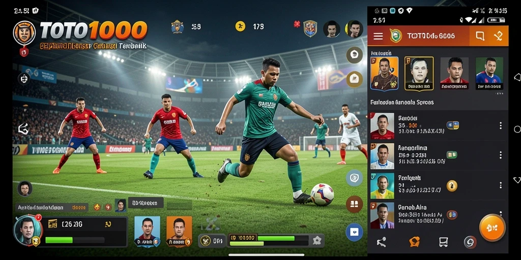 Tampilan gameplay TOTO1000 yang menarik dengan berbagai cabang olahraga.